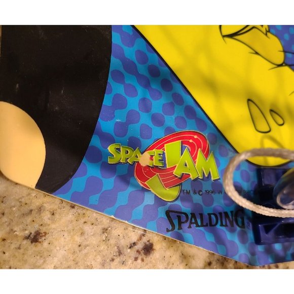 vintage 1996 Warner Brothers Space Jam Bugs Basketball Goal Net Hoop SPALDING - Picture 4 of 12
